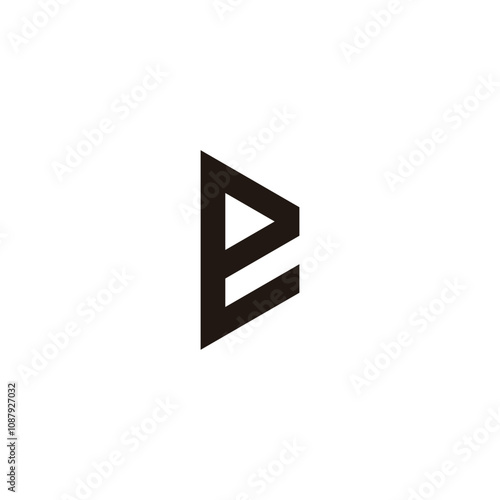 Letter e shaped D modern geometric symbol simple logo vector Free Download Letter e shaped D modern geometric symbol simple logo vector - GFXLoad