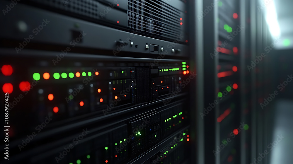 Server computers of a modern data center Server computers of a modern data center