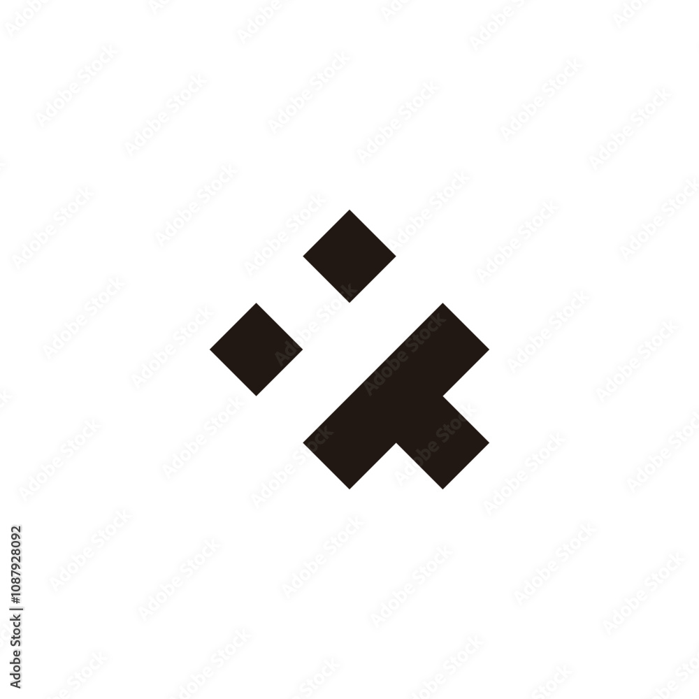 Letter y and T squares geometric symbol simple logo vector Letter y and T squares geometric symbol simple logo vector