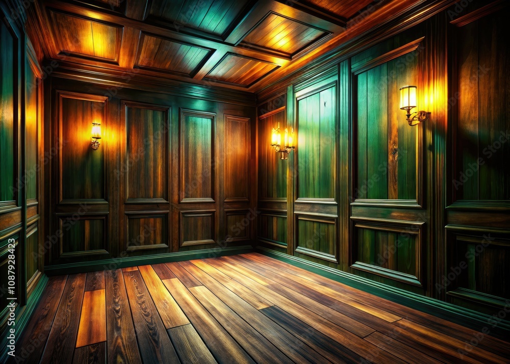 Surreal Dark Wood Paneling with 3D Texture and Dramatic Lighting for Stunning Interior Décor Inspiration Surreal Dark Wood Paneling with 3D Texture and Dramatic Lighting for Stunning Interior Décor Inspiration