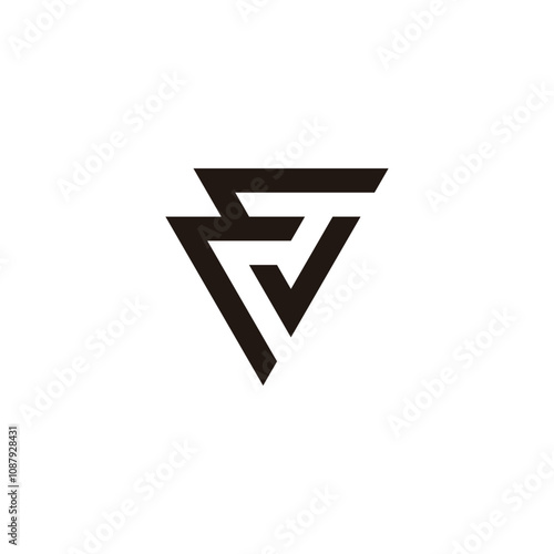 Free Download Letter EJ triangle geometric symbol simple logo vector - GFXLoad