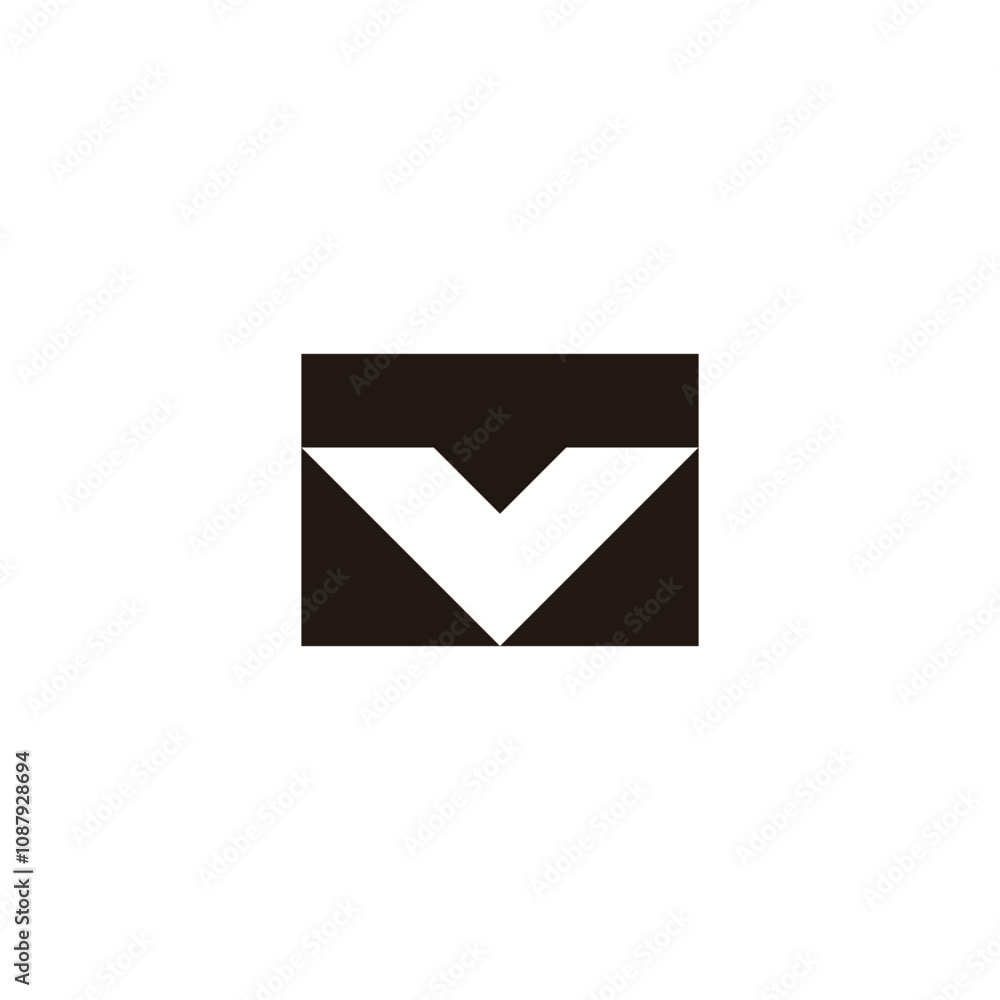 Letter v and T message geometric symbol simple logo vector Letter v and T message geometric symbol simple logo vector