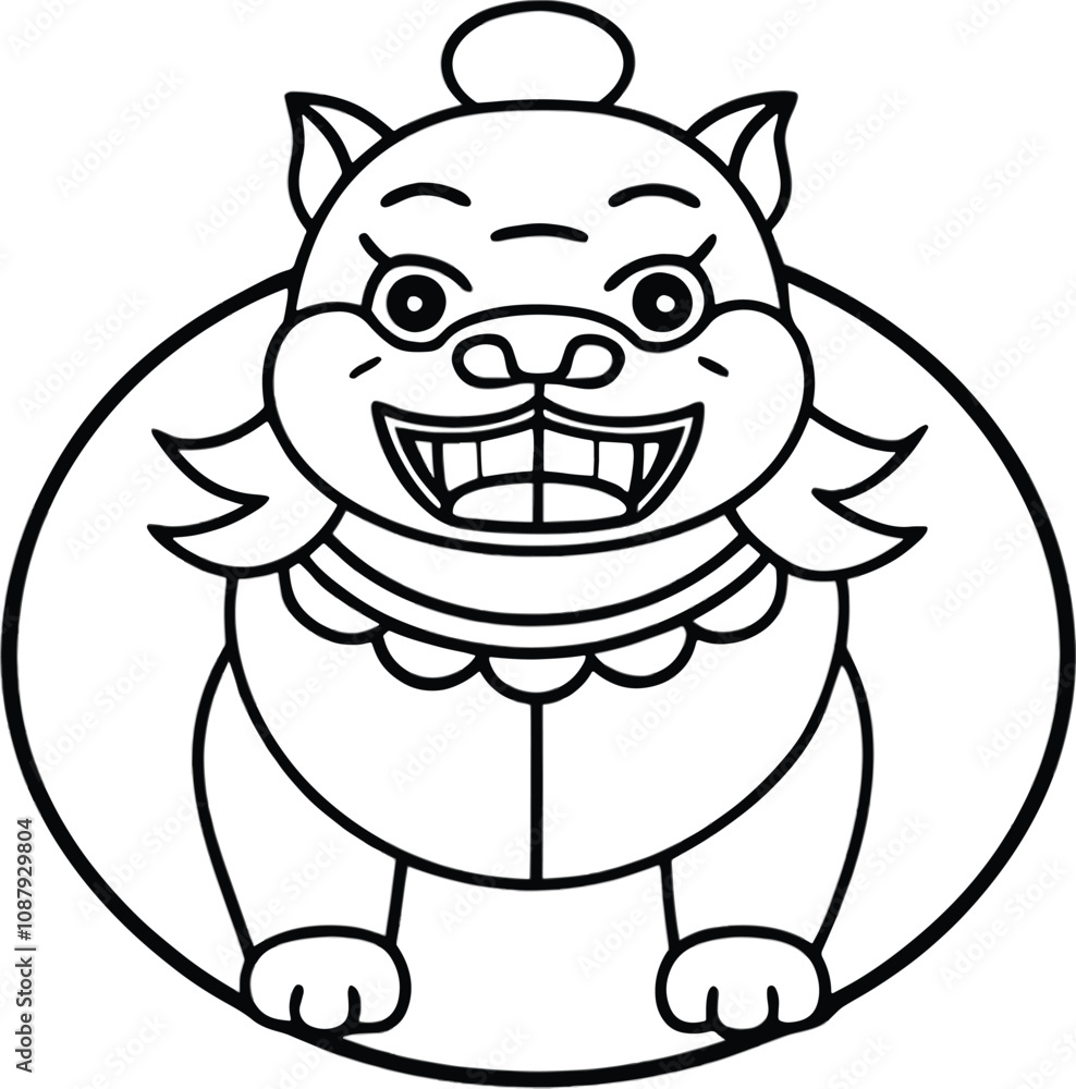 Obraz premium Animal coloring page for kids