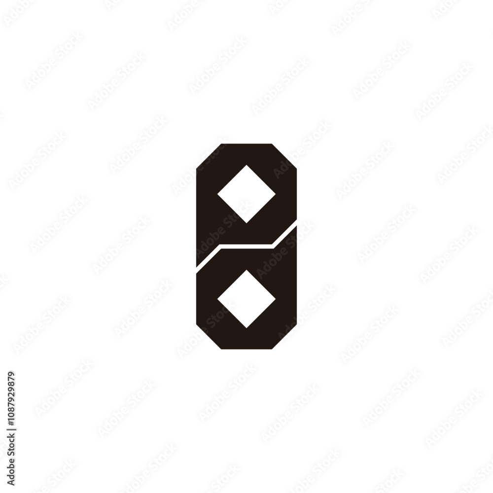 Letter P d square, unique geometric symbol simple logo vector Letter P d square, unique geometric symbol simple logo vector
