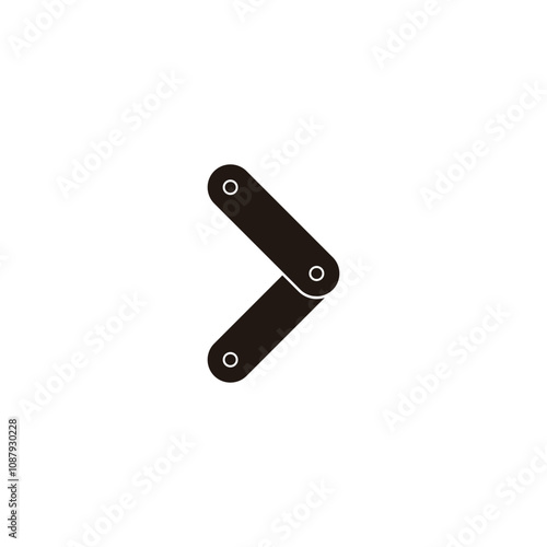 Direction, tool geometric symbol simple logo vector