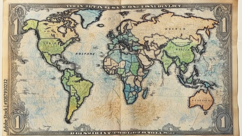 Wallpaper Mural an image of the dollar currency that rules the world. Torontodigital.ca