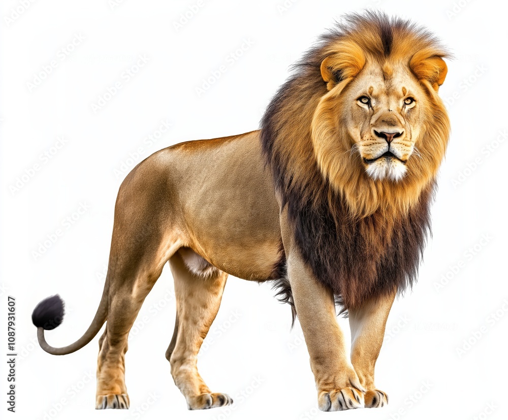 Lion isolated on white background Lion isolated on white background