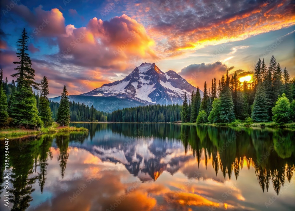 Stunning Snow-Capped Mountain at Sunset - Breathtaking Landscape Photography, Majestic Peaks, Vibrant Colors, Nature’s Beauty, Scenic Views, Outdoor Adventure, Travel Destinations, Mountain Range Stunning Snow-Capped Mountain at Sunset - Breathtaking Landscape Photography, Majestic Peaks, Vibrant Colors, Nature’s Beauty, Scenic Views, Outdoor Adventure, Travel Destinations, Mountain Range