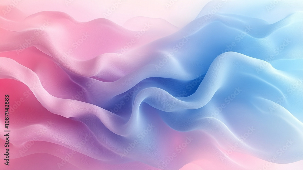Soft pastel blue and pink hues flow together in an abstract background, symbolizing tranquility, creativity, and the blending of opposites to create harmony and balance Soft pastel blue and pink hues flow together in an abstract background, symbolizing tranquility, creativity, and the blending of opposites to create harmony and balance