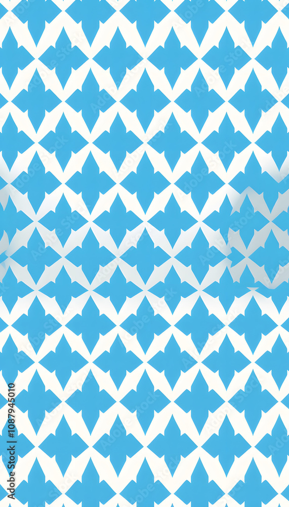 Oktoberfest background with blue and white rhombus pattern, hand-drawn digital illustration Oktoberfest background with blue and white rhombus pattern, hand-drawn digital illustration