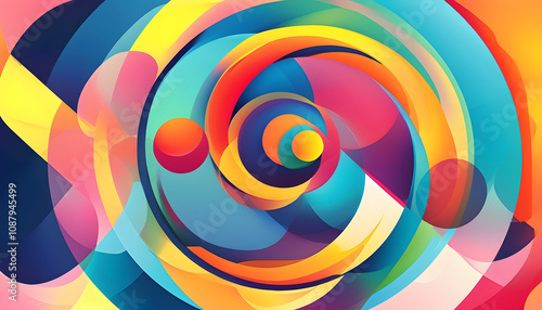 Colorful Abstract Swirl Background