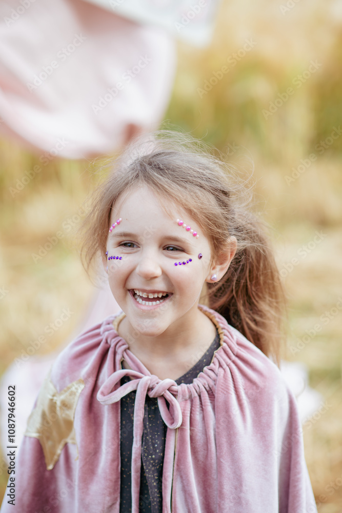 emotional cheerful girl in sorceress. circus concept emotional cheerful girl in sorceress. circus concept