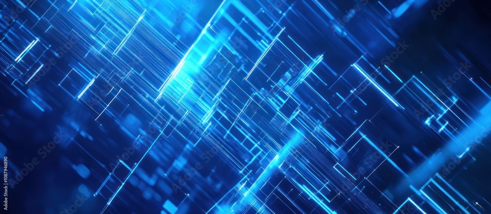 Abstract Blue Digital Grid Abstract Blue Digital Grid