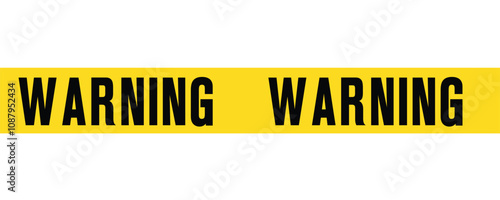 Yellow Warning tape seamless image Clipart image.