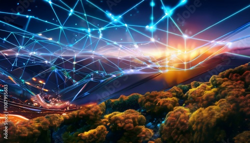 Wallpaper Mural light space illustration design energy Torontodigital.ca