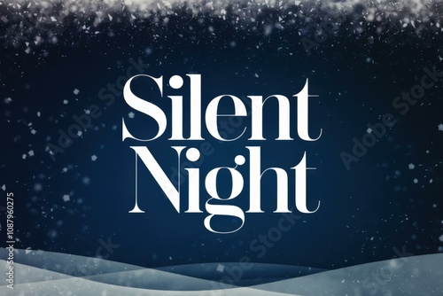 Elegant Snowfall Typography Christmas Marketing Materials