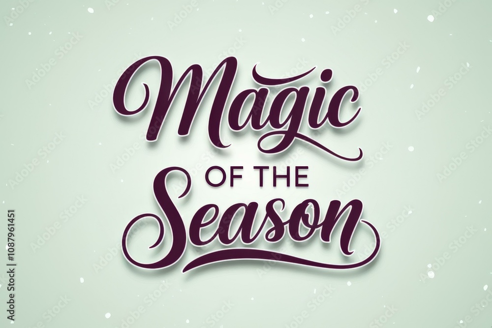 Festive Holiday Typography Light Green Background Marketing Festive Holiday Typography Light Green Background Marketing