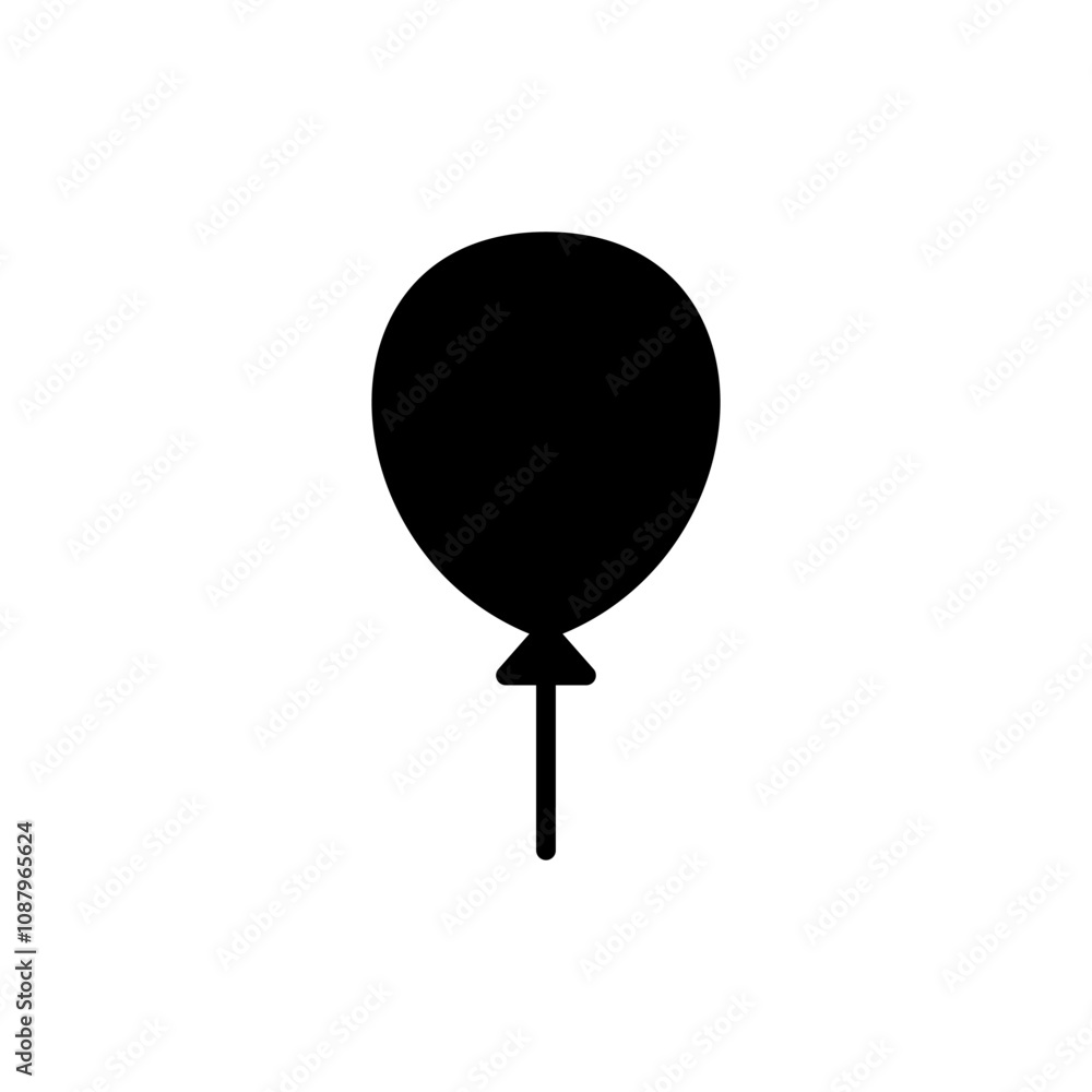 Balloon icon vector. Party balloon sign and symbol Balloon icon vector. Party balloon sign and symbol