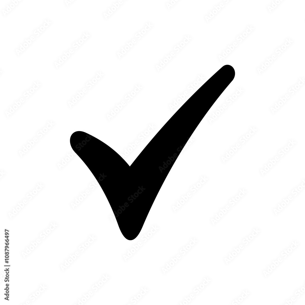 Check mark icon vector. Tick mark sign and symbol Check mark icon vector. Tick mark sign and symbol