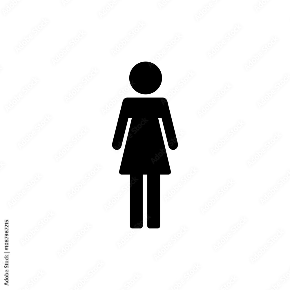 Female icon vector. woman sign and symbol Female icon vector. woman sign and symbol