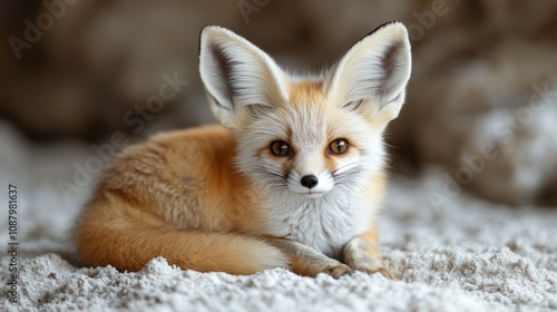 Fennec Fox Portrait photo