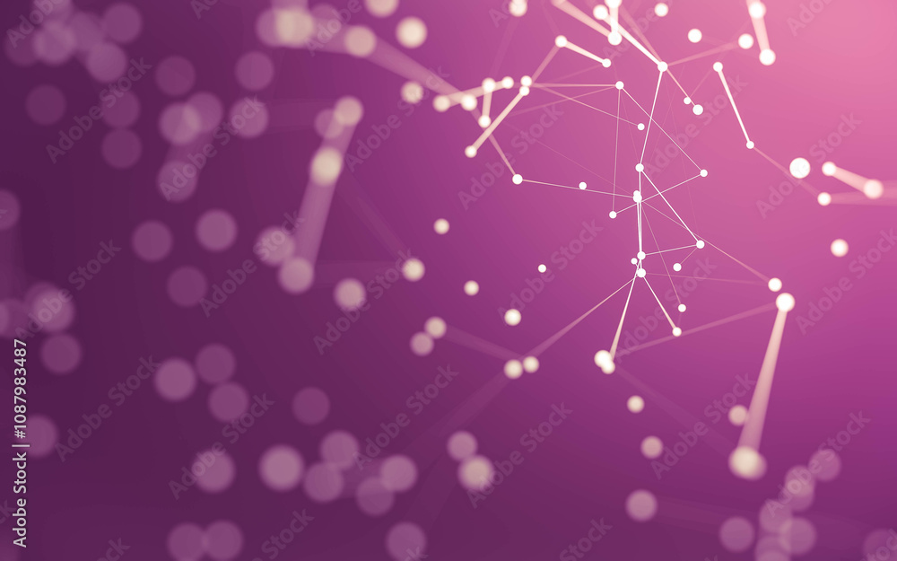 Abstract background. Molecules technology with polygonal shapes, connecting dots and lines. Connection structure. Big data visualization. Abstract background. Molecules technology with polygonal shapes, connecting dots and lines. Connection structure. Big data visualization.