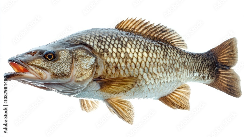 Fototapeta premium Close-up of a Largemouth Bass Fish