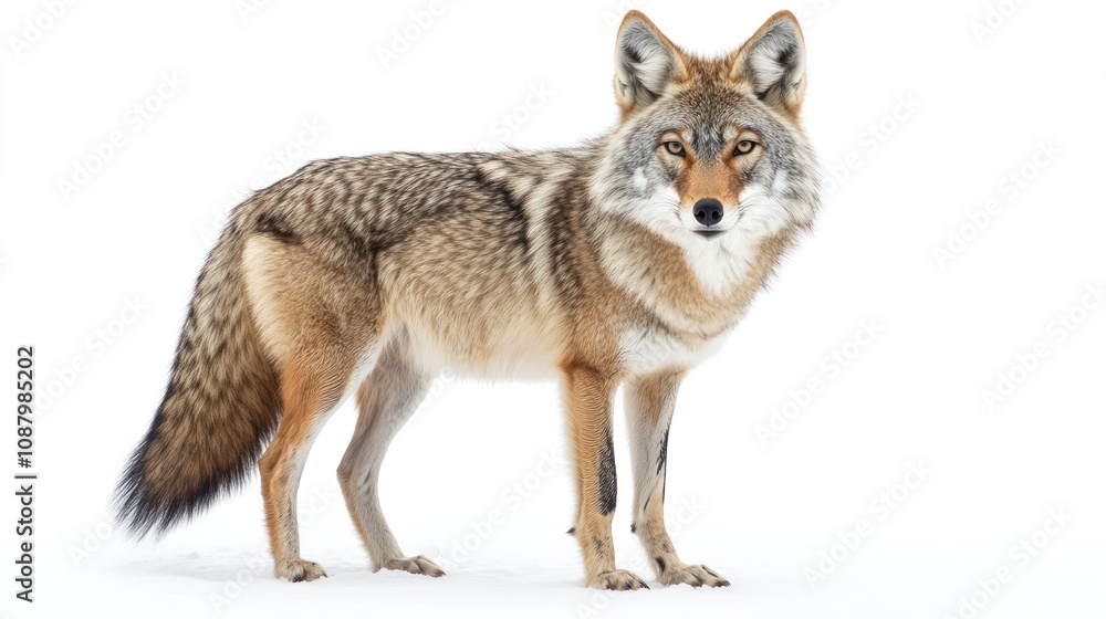 Obraz premium Coyote Standing in Snow