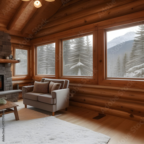 living room with wooden floor