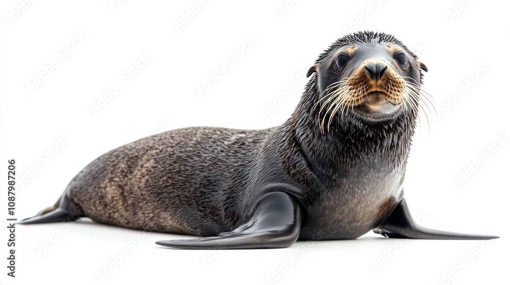 Fototapeta premium A Curious Seal Pup