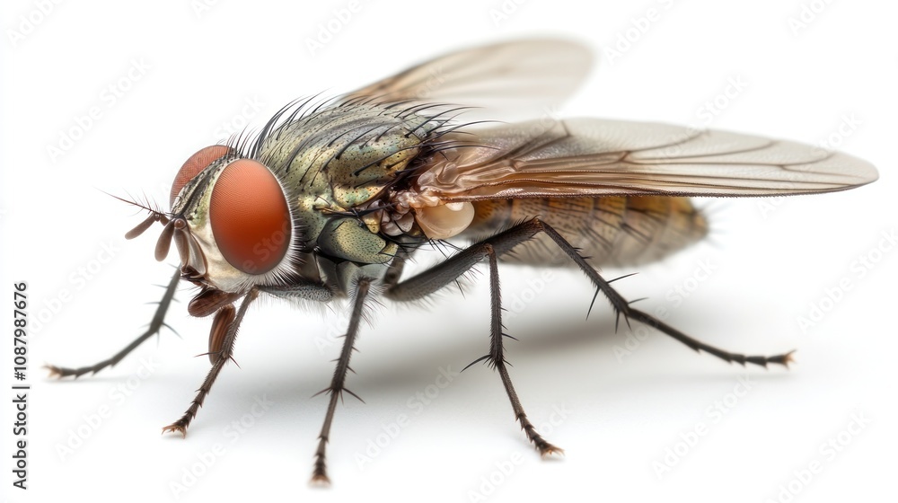 Macro Photography of a Fly