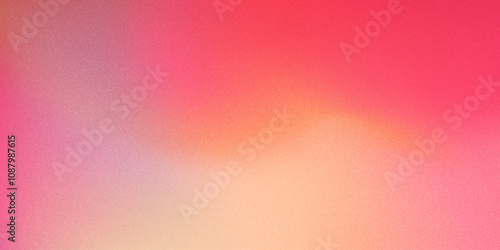 Pink gradient background, abstract peach orange grain gradation texture, vector pink noise texture blur abstract background