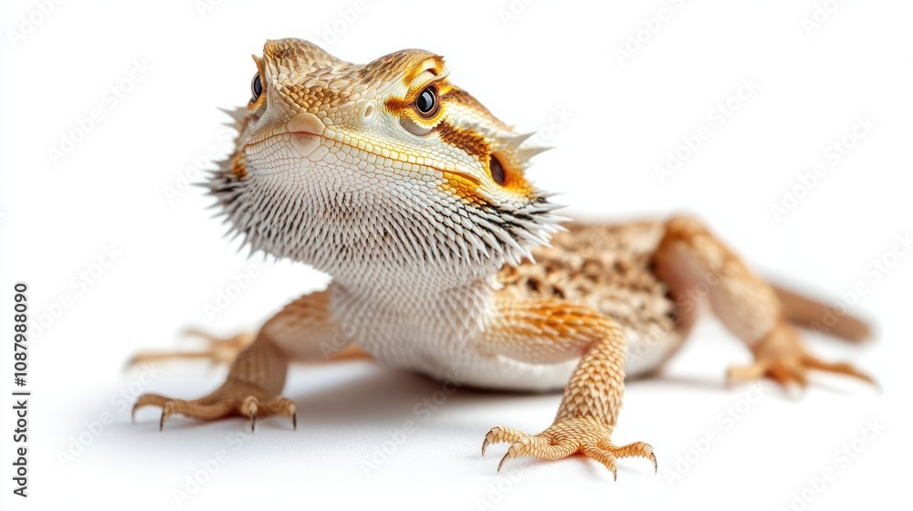 Close-up Portrait of a Bearded Dragon Lizard Close-up Portrait of a Bearded Dragon Lizard