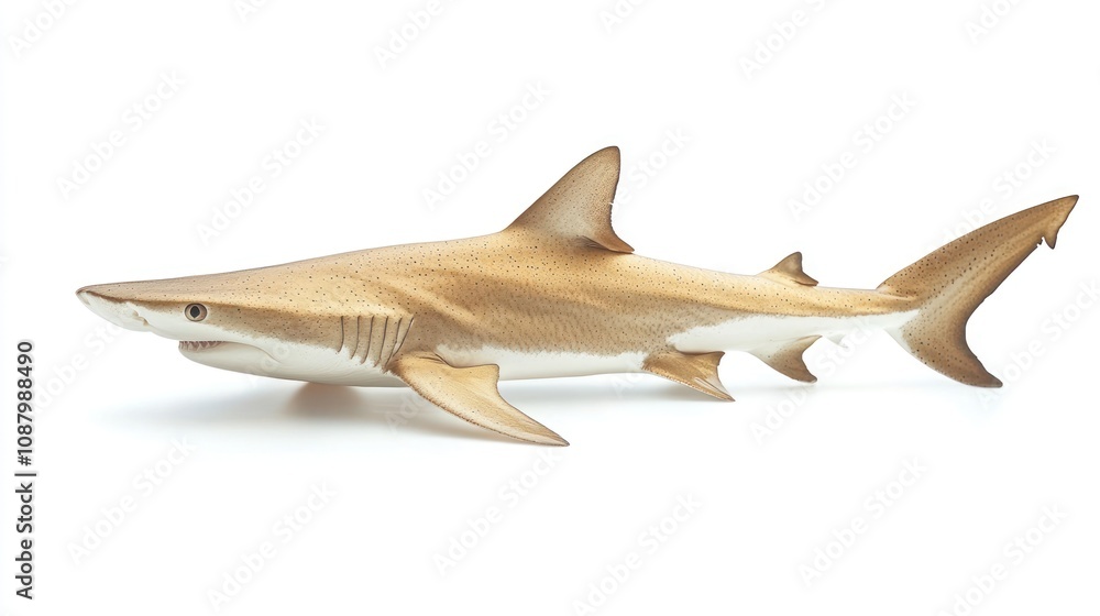 Brown Shark on a White Background Brown Shark on a White Background
