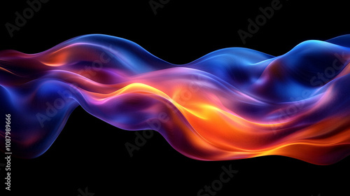 dynamic abstract dark background blending various shades with fluid motion, symbolizing mystery, innovation, and transformation through smooth flowing lines and colors