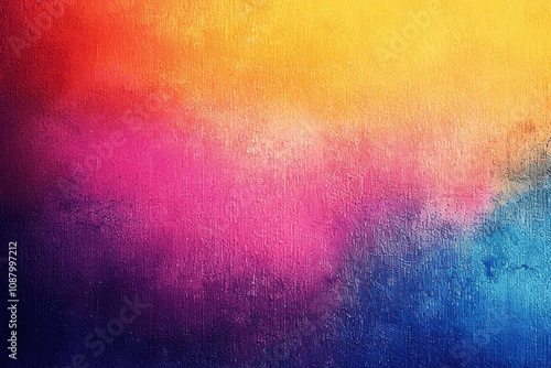 Colorful Gradient Background with Grainy Texture in Rainbow Colors