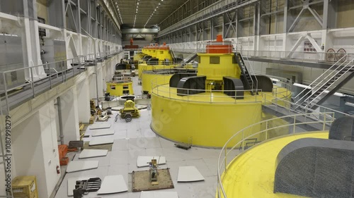 Generators inside Glen Canyon Dam, Coconino County, Arizona, USA