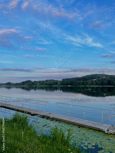 Wallpaper Mural Lake with trees Torontodigital.ca