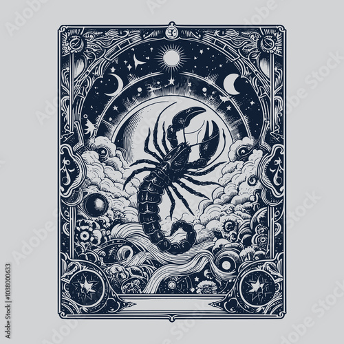 scorpio zodiak tarot tattoo for astrology lovers