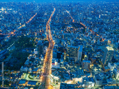 都市の夜景 photo