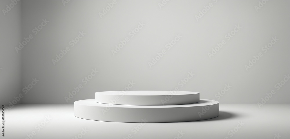 Softly Lit Podium with Shadows Softly Lit Podium with Shadows