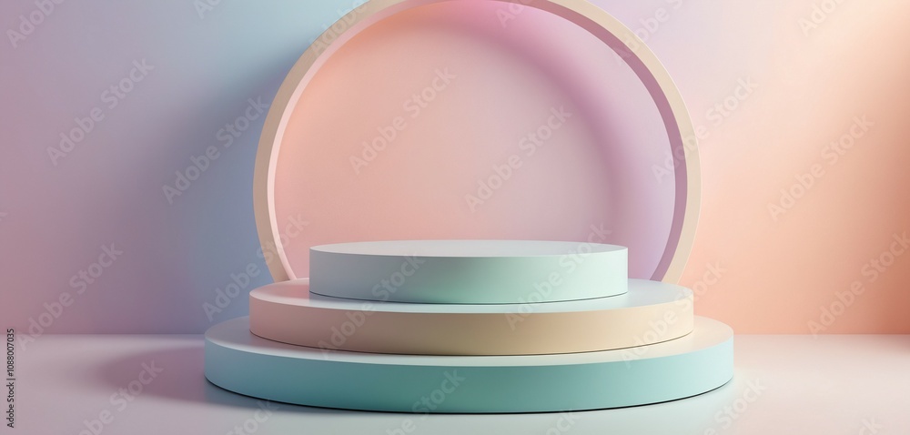 Subtle Glow on Circular Podium Subtle Glow on Circular Podium