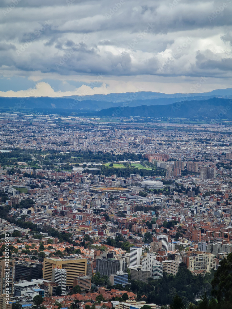 Fototapeta premium Cities - Latin america Bogotá Sky view and buildings
