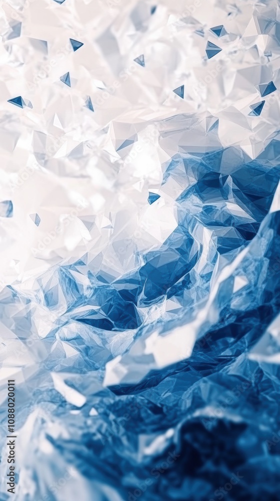 Abstract Blue and White Polygonal Background Creating a Dynamic Geometric Texture Designed for Modern Digital and Print Media Applications Abstract Blue and White Polygonal Background Creating a Dynamic Geometric Texture Designed for Modern Digital and Print Media Applications