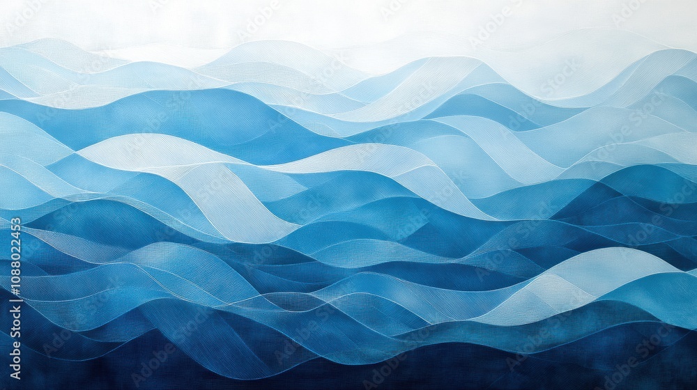 Serene Abstract Waves in Shades of Blue for Tranquil and Calming Home Decor, Artwork for Modern Spaces, and Inspiring Office Environments Serene Abstract Waves in Shades of Blue for Tranquil and Calming Home Decor, Artwork for Modern Spaces, and Inspiring Office Environments
