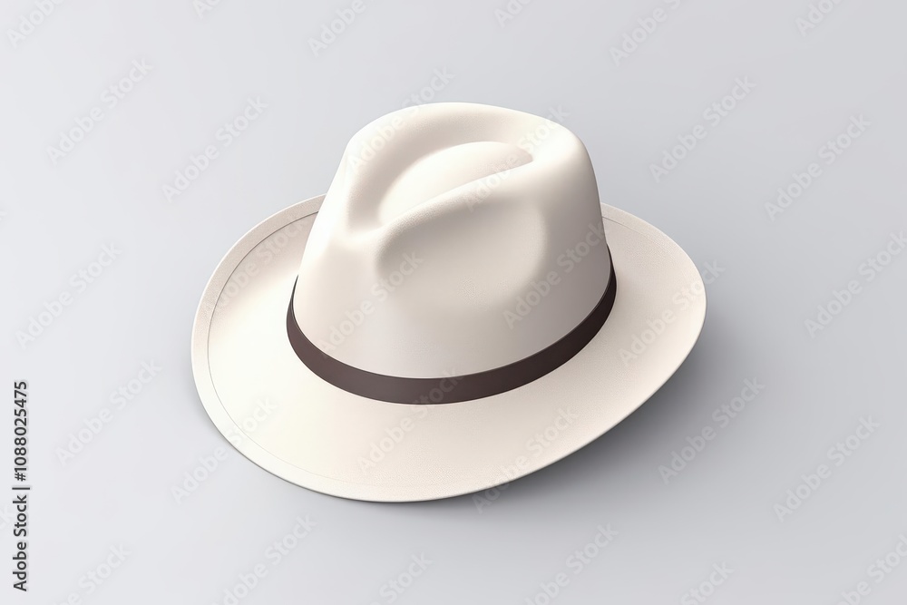 A hat, 3D Rendering, isometric, icon isolated on soft background A hat, 3D Rendering, isometric, icon isolated on soft background