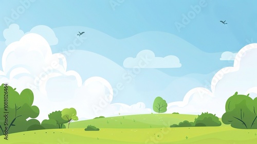 Fresh Cartoon Border Background - A Delightful Frame for Imaginative Scenes. The Colorful and Playful Cartoon Border, with Its Cheerful Design, Adding a Touch of Whimsy to the Background