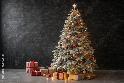 Snow-Sprayed Christmas Tree