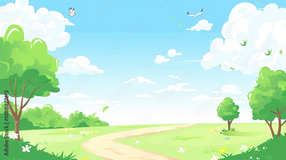 Fresh Cartoon Border Background - A Delightful Frame for Imaginative Scenes. The Colorful and Playful Cartoon Border, with Its Cheerful Design, Adding a Touch of Whimsy to the Background Fresh Cartoon Border Background - A Delightful Frame for Imaginative Scenes. The Colorful and Playful Cartoon Border, with Its Cheerful Design, Adding a Touch of Whimsy to the Background