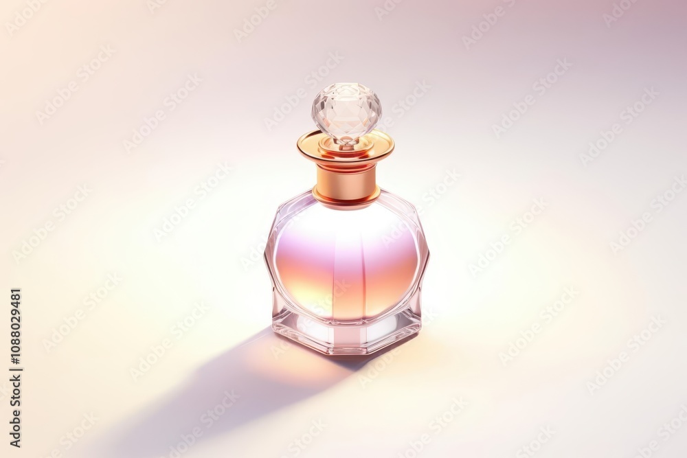 A perfume, 3D Rendering, isometric, icon isolated on soft background A perfume, 3D Rendering, isometric, icon isolated on soft background